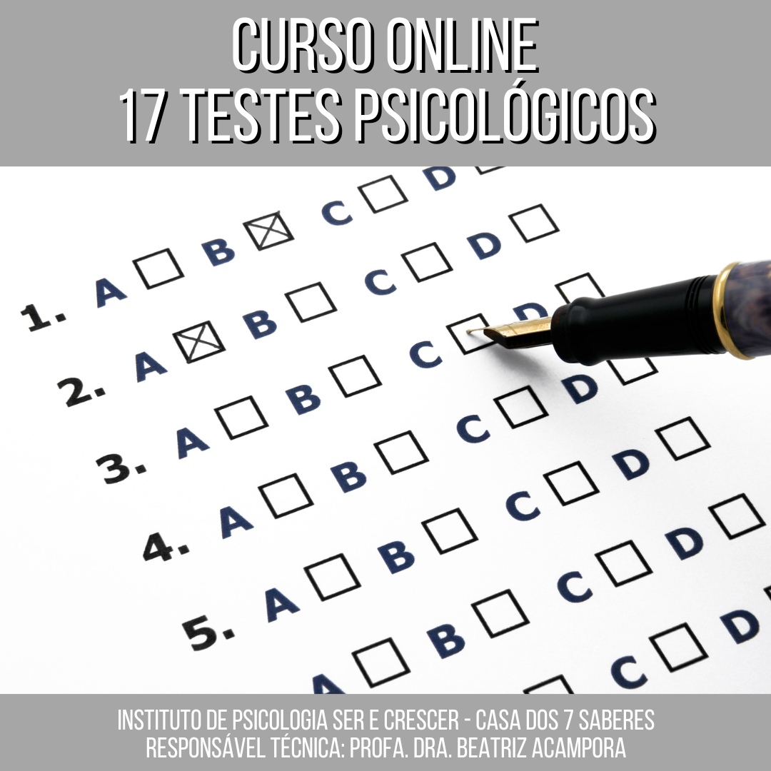 CURSO ONLINE - 17 TESTES PSICOLÓGICOS