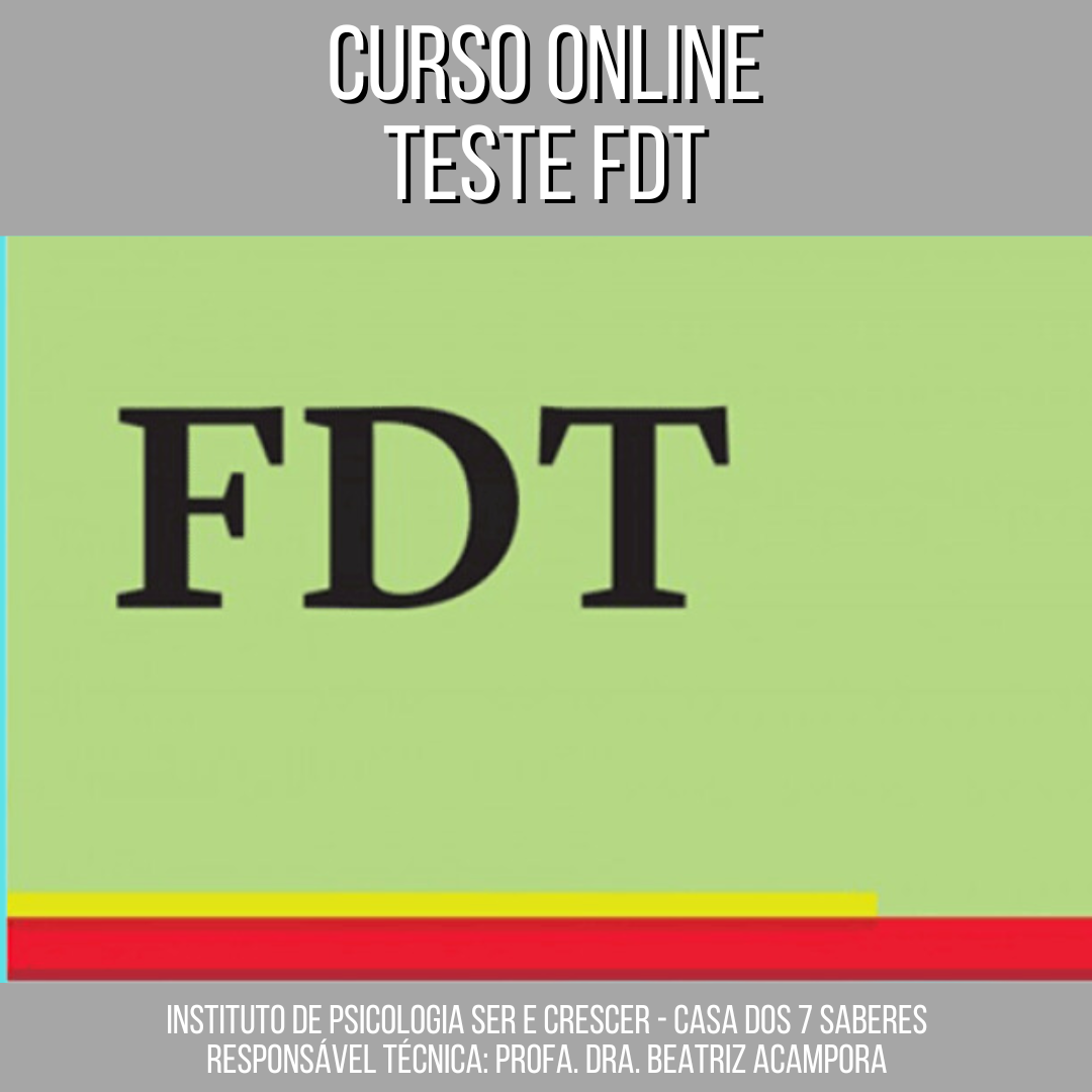 CURSO ONLINE  DO TESTE FDT (FIVE DIGIT TEST) TESTE DOS CINCO DÍGITOS